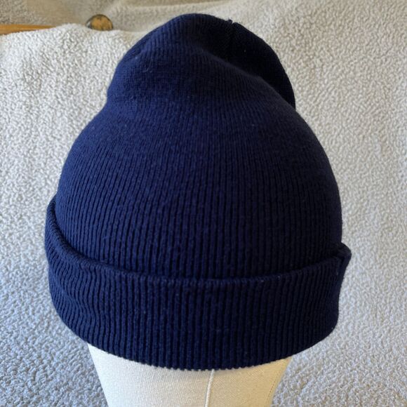 VTG Baywatch Beanie Cap Knit Black Embroidered  Winter Spellout Warm Outdoor - Picture 4 of 6